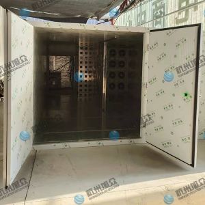 空氣能12p烘干房安裝完成，客戶烘干黃精藥材